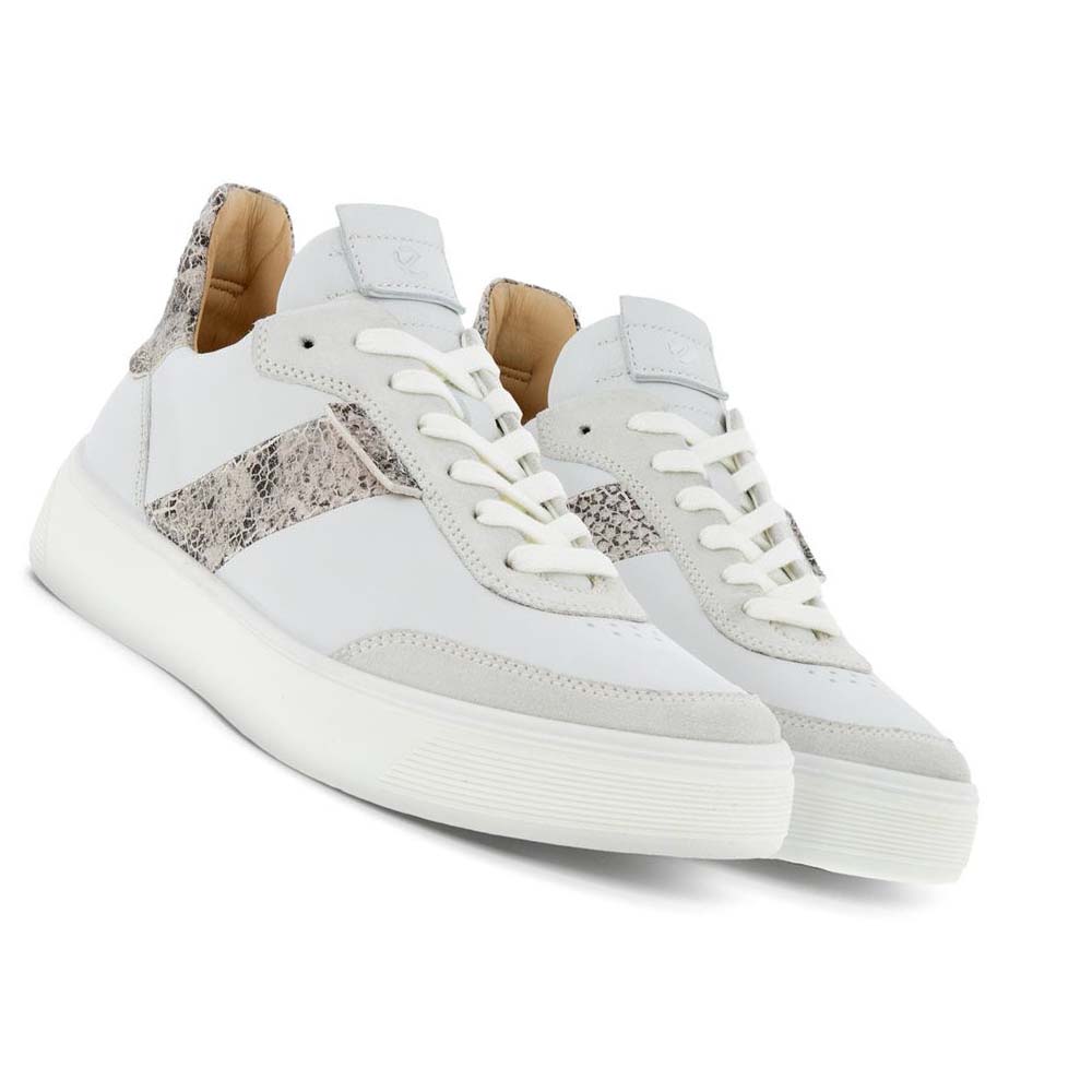 Ecco Street Tray Street Sneakers Dam Grå Vita | SE 262AHK